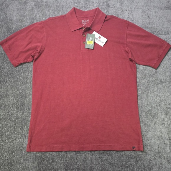 Woolrich Other - NWT Woolrich Polo Shirt Mens Medium Solid Red Knit Cotton Short Sleeve M New